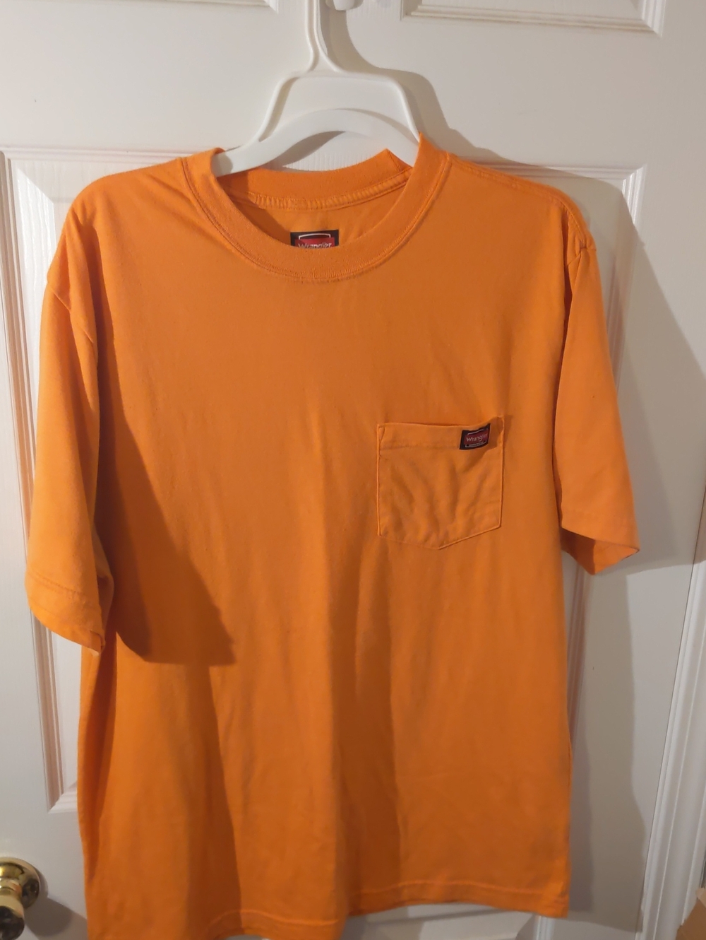 Wrangler Orange Mens Large Workwear Shirt